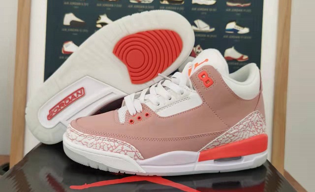 Women Air Jordan 3 Rust Pink